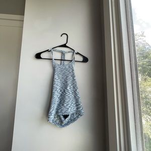 Aerie Blue Cropped Halter Top Size: M